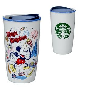 2022 Disney Parks Magic Kingdom Starbucks Ceramic Travel Tumbler